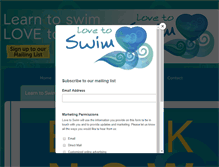 Tablet Screenshot of lovetoswim.co.uk